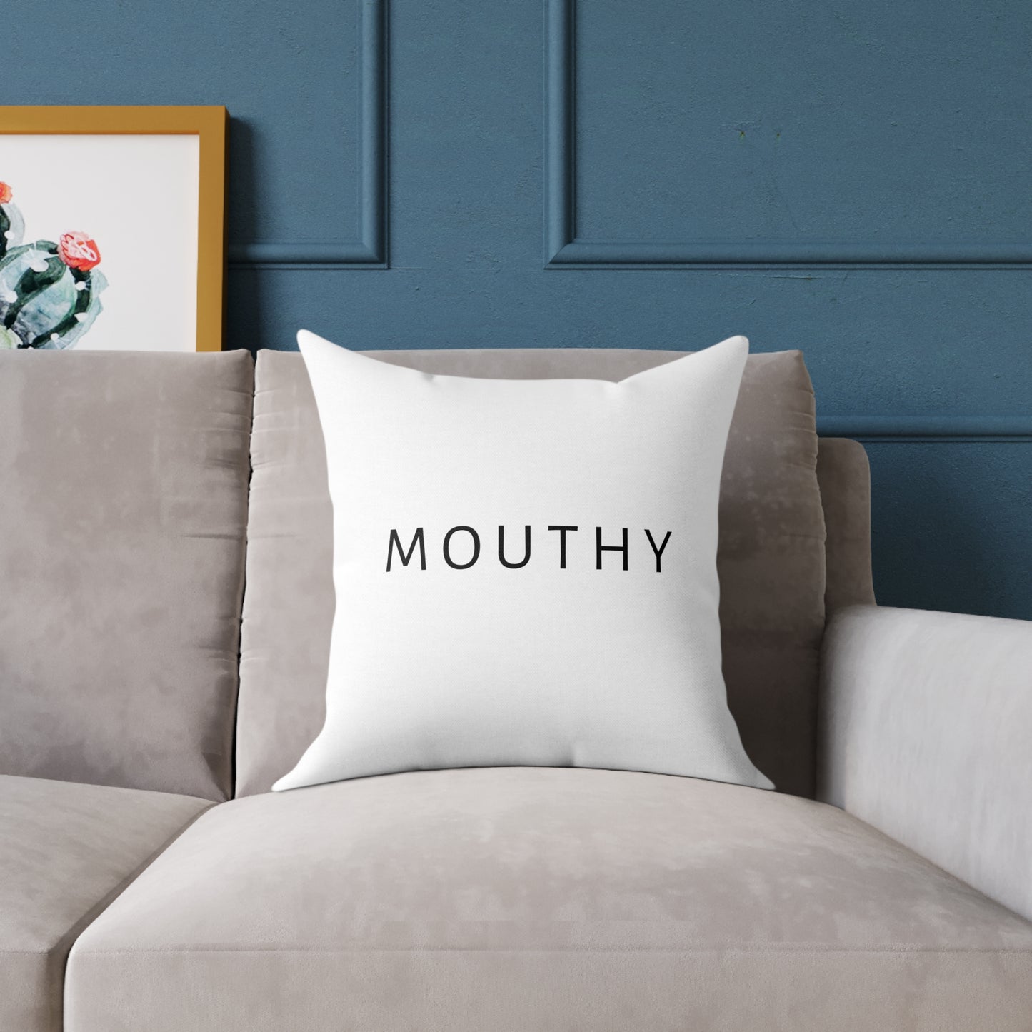 Square Mouthy Pillow 20x20