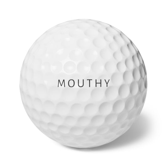 Mouthy Golf Balls, 6pcs