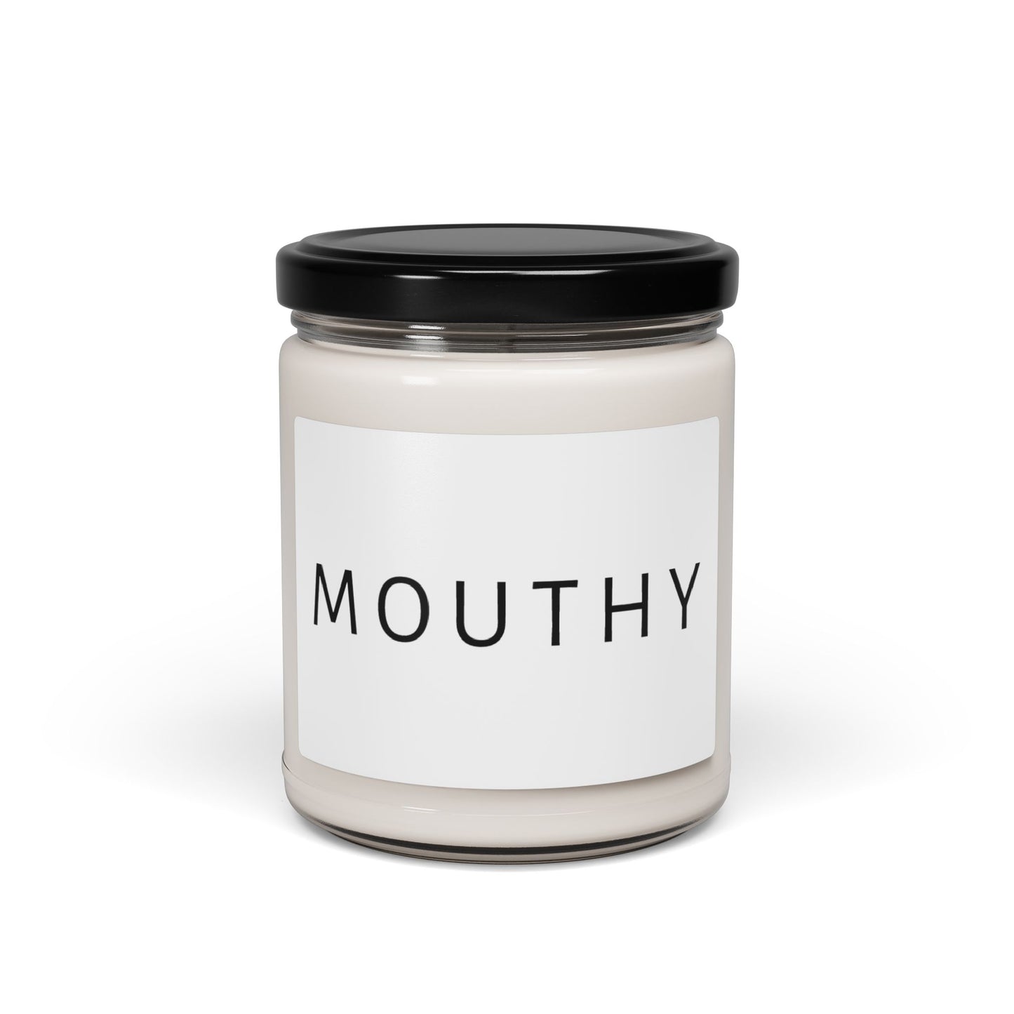 Scented Mouthy Soy Candle, 9oz