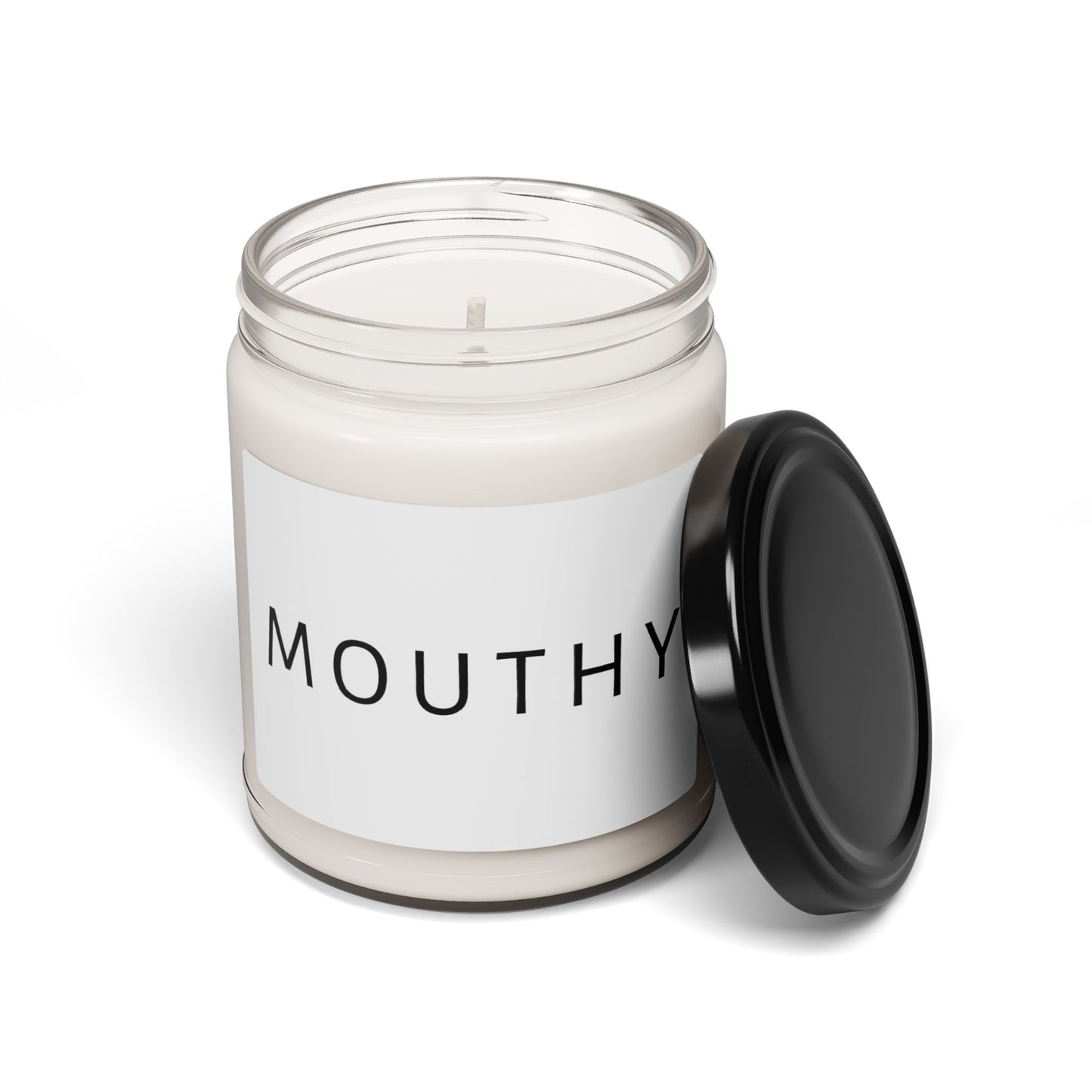 Scented Mouthy Soy Candle, 9oz